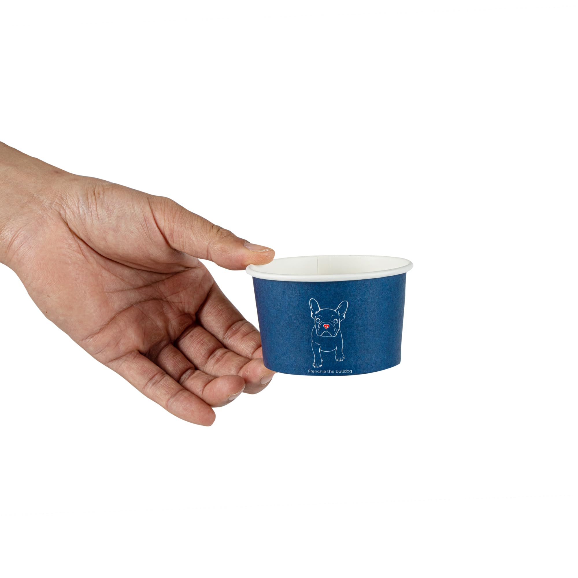 Coppetta - Vasos de postre de 5 onzas, 200 vasos desechables para helado, las tapas se venden por separado, resistentes, cuencos de papel francés FroYo, para alimentos calientes y fríos, perfectos