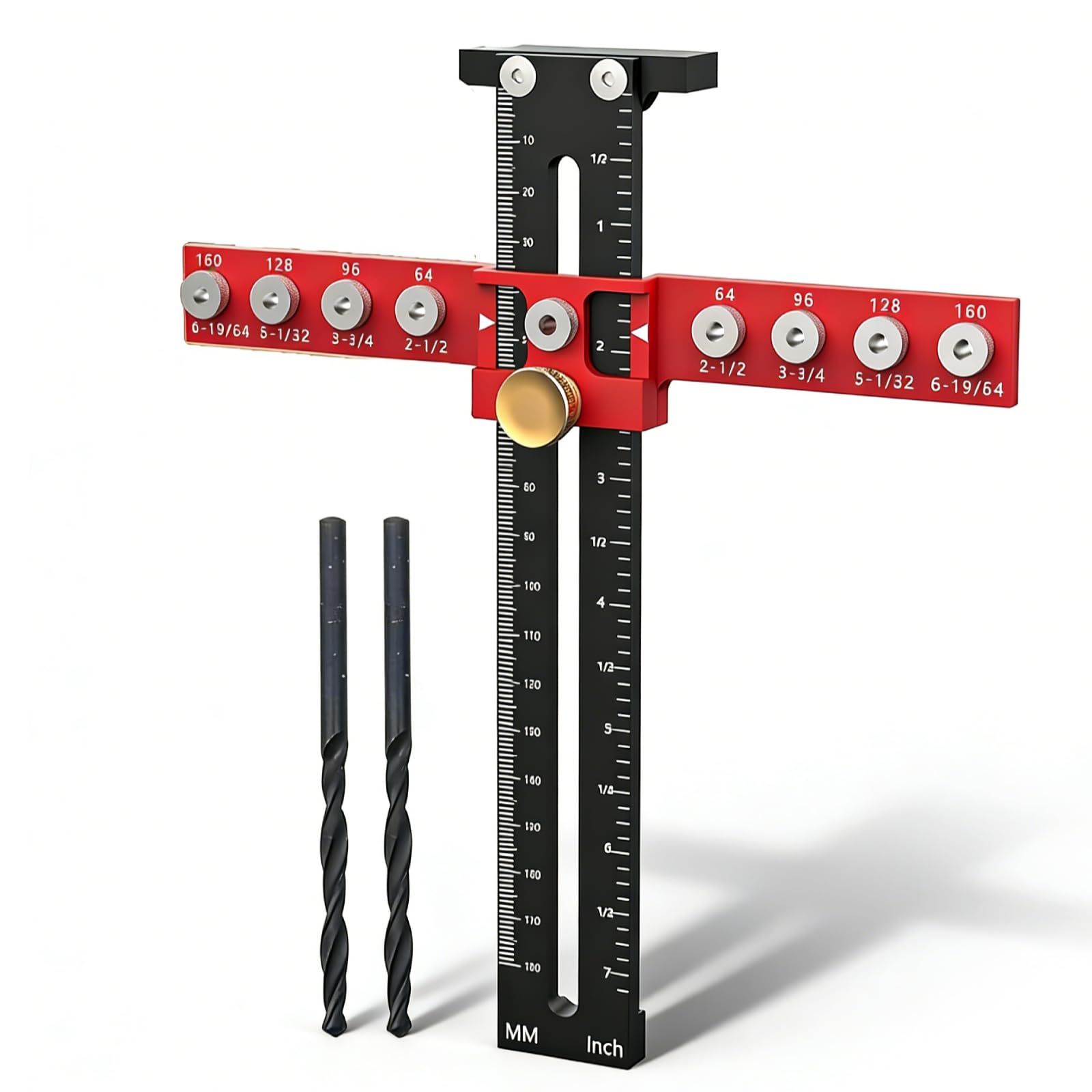 Localizzatore Di Punzoni Per Maniglie Di Armadio/Cassetto, Guida Per Foratura Rimovibile Dima Per Fori Legno, Localizzatore Di Punch Regolabile Per Montare Maniglie Manopole Su Ante O Cassetti