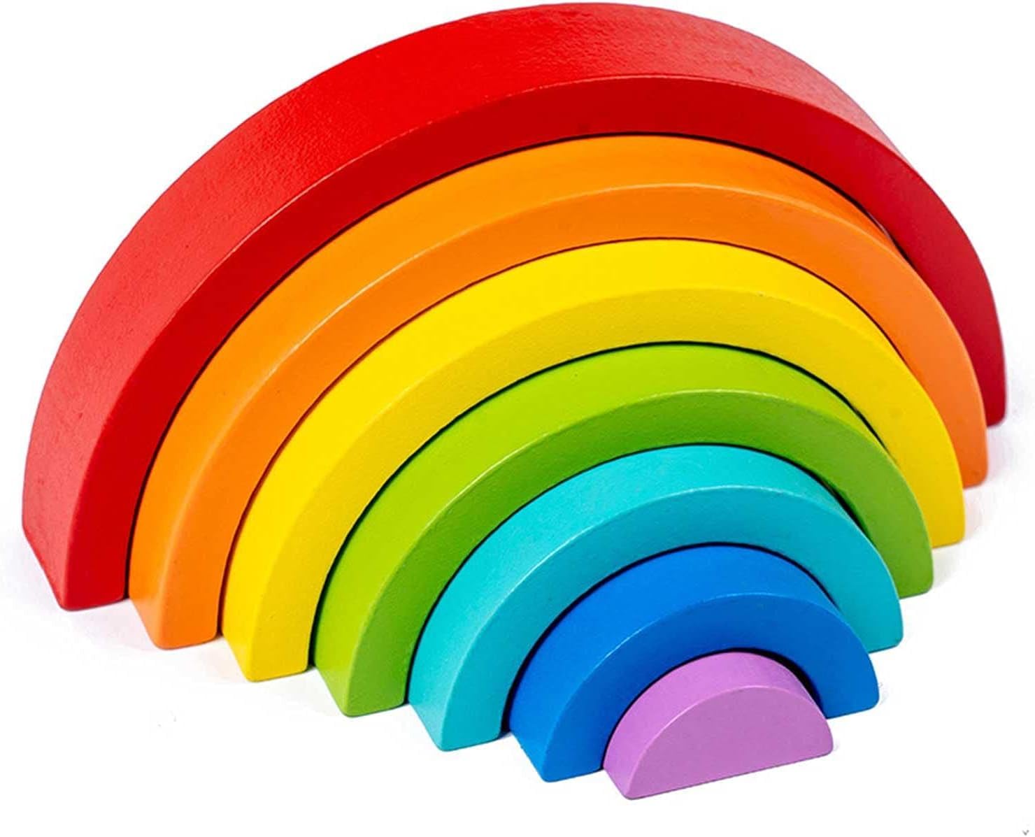 木製 知育おもちゃ 虹の形 1歳-］アーチレインボー〈積み木〉Grimm's｜1歳からのおもちゃ・知育