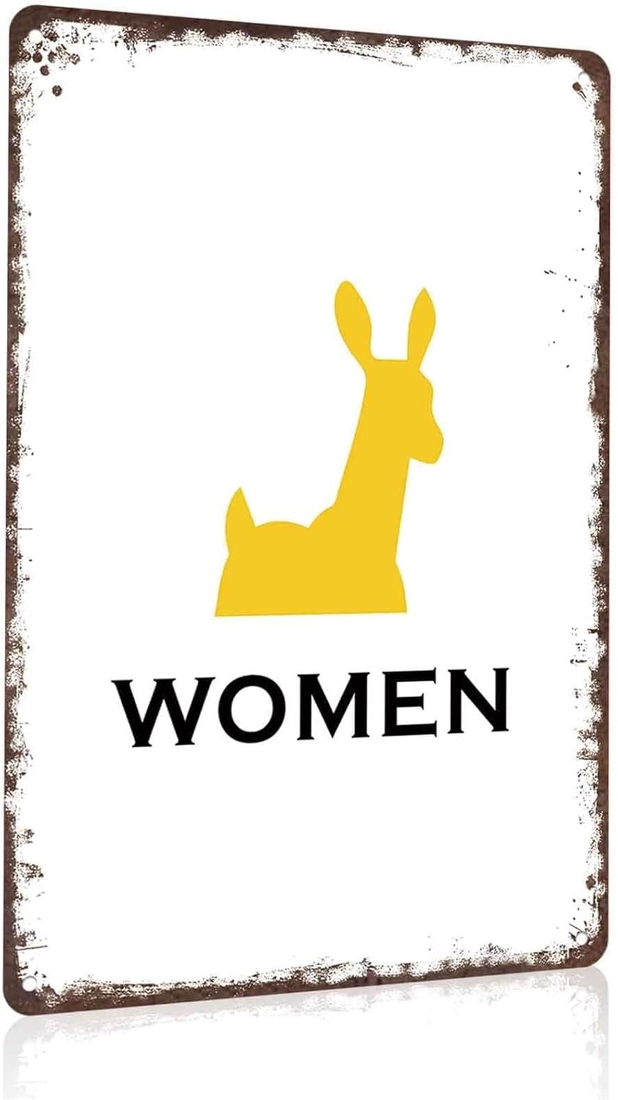 VWWJCCRO Vintage Toilet Sign Metal Inspirational Bathroom Wall Plaque Home Garage Porch Cafe Club Man Cave Bar Indoor Outdoor Decor 8 X 12 in