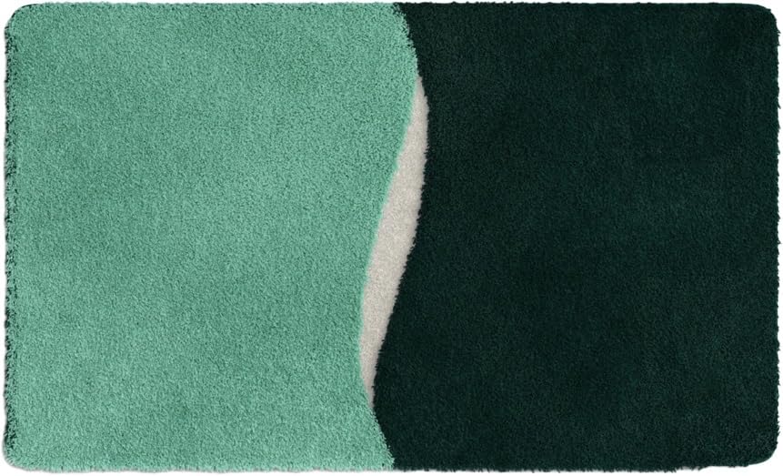 Tapis de bain Gelo 60x100 cm sauge pour une salle d'eau moderne