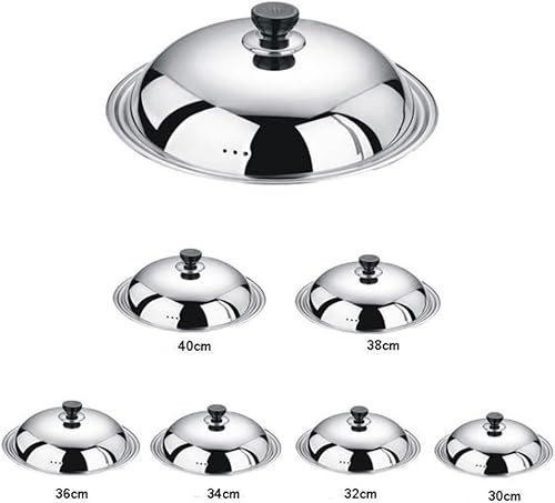 Miniatura 4 de Hofumix - Tapa universal para olla de acero inoxidable, tapa para utensilios, con ventilación de vapor, 13.38 pulgadas (pequeño)