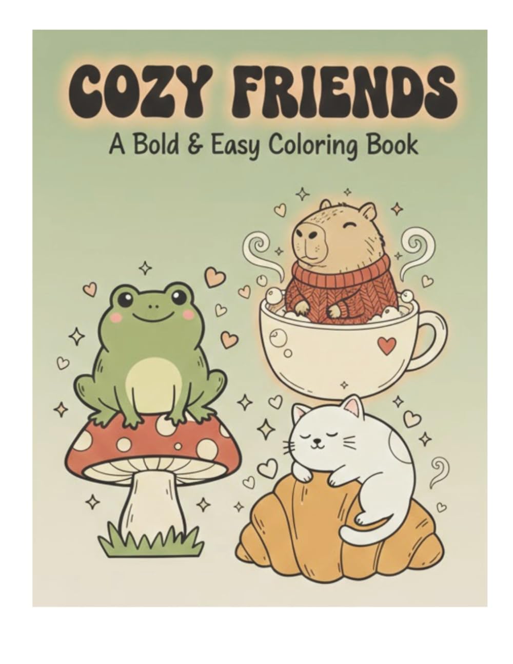 Cozy Friends (A Bold & Easy Coloring Book)