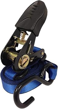 Everest S61121- Premium Ratchet Tie Down 6 PK 1 x 12' 400 LBS Working Load 1200 LBS Break Strength