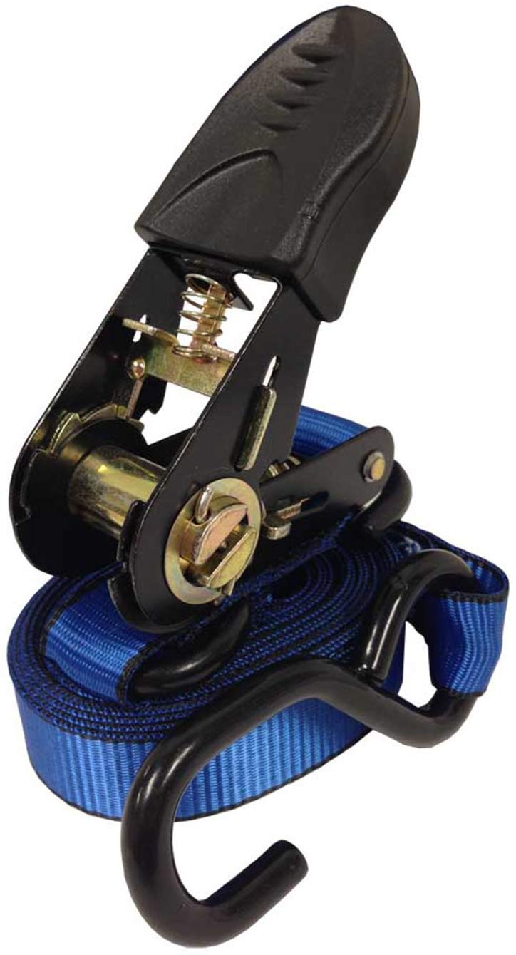 Everest Premium Ratchet Tie Down – 1 PK – 1 EN – 6 Pies – 300 Lbs De Carga De Trabajo – 900 Lbs De Fuerza De Descanso – Hebilla De