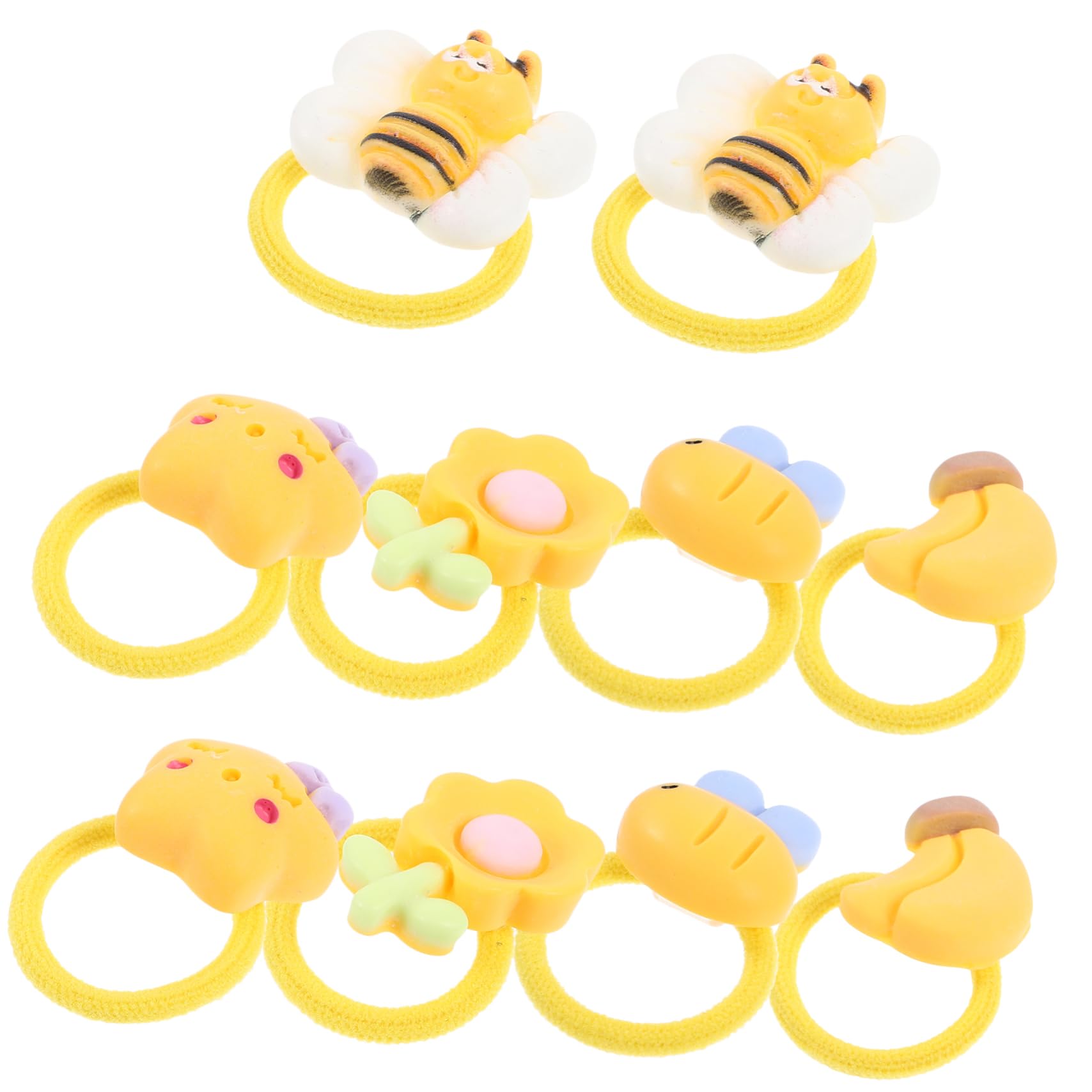 BESTonZON 10Pcs Pet Band Hair Ties for Dogs Cats Soft Gentle Hair Accessories for Pets Versatile Grooming Ties for Holidays and Everyday Use