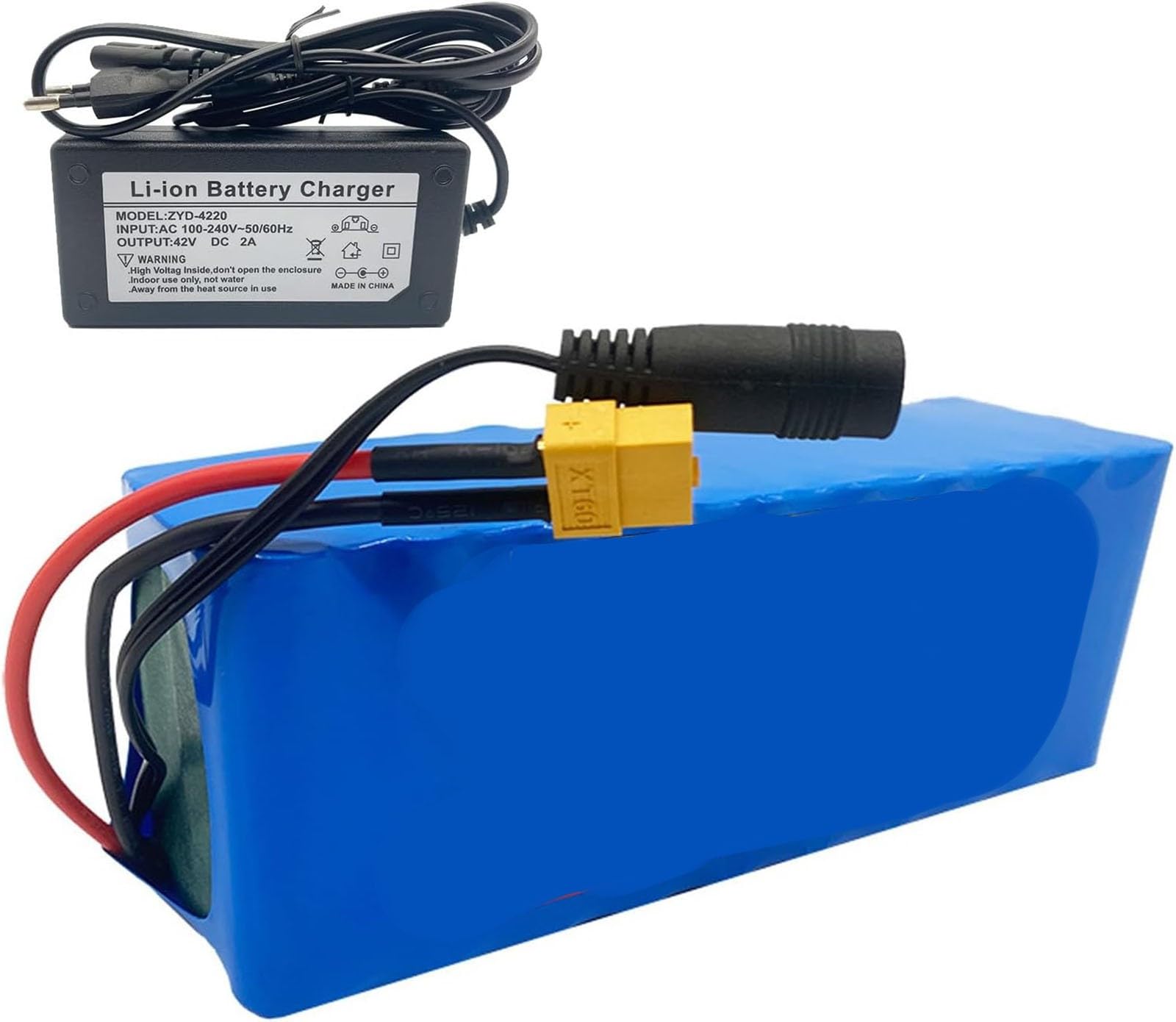 E-Bike Li-ion Akku 36V 8AH 10AH 13AH 15AH 18AH 20AH, Batterie de vélo électrique 36V für Elektrofahrrad Pedelec mit Ladegerät, geeignet für 200W 350W 500W 750W 800W Motor