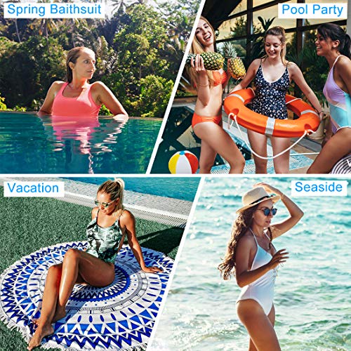 Women's One Piece Swimsuit Mermaid Scale Adjustable Spaghetti Strap Swimwear Monokini Padded Bathing Suit 80s 90s Clothes Sling Athletic Training Control Beachwear
