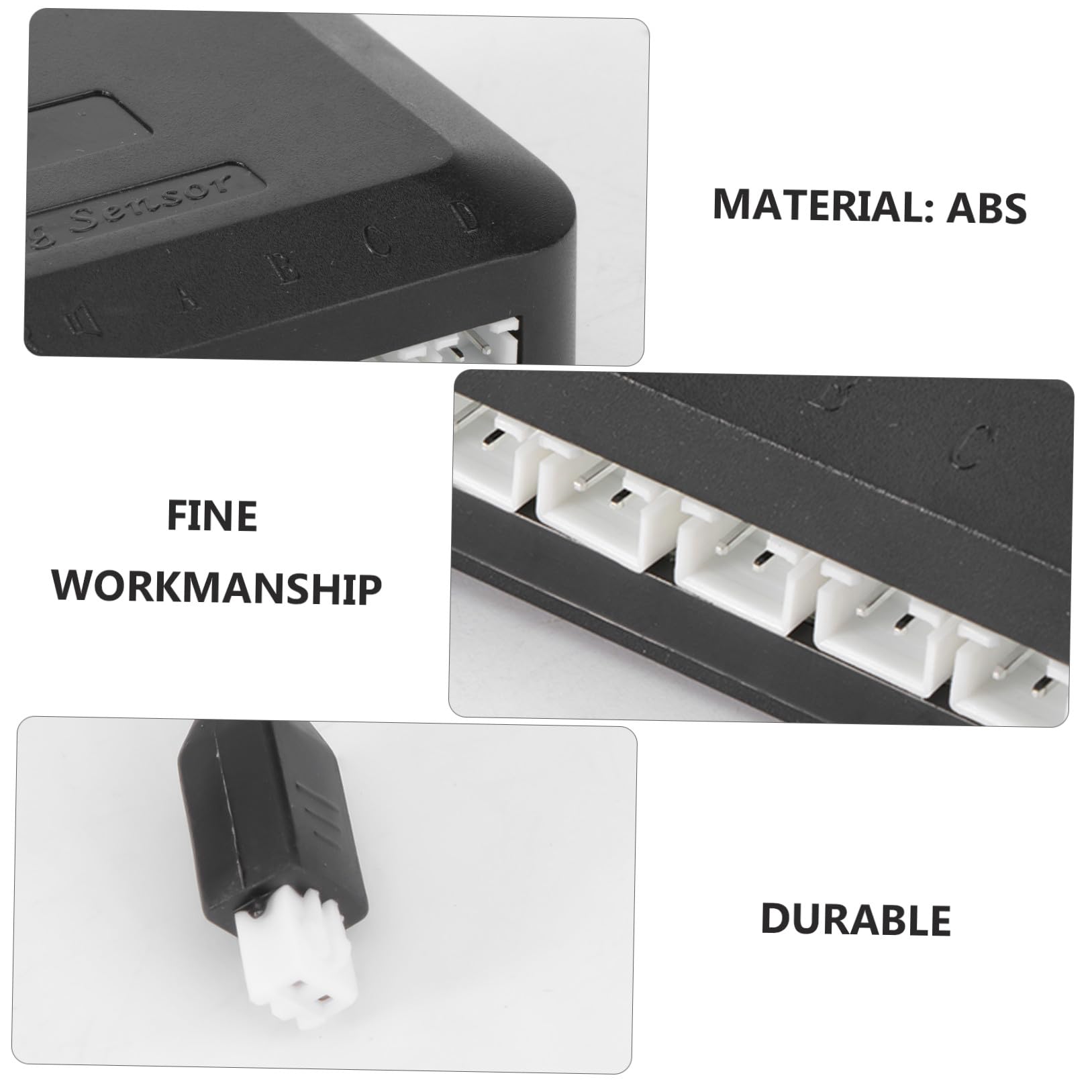 Sensore di Parcheggio Auto 4 Sensori Ldfm01 Abs Nero | Sistema a Doppia Cpu, Chipset Avanzato, per Manovre di Parcheggio e Retromarcia