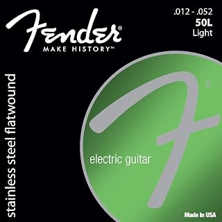 Fender Cordas de guitarra elétrica flatwound de aço inoxidável