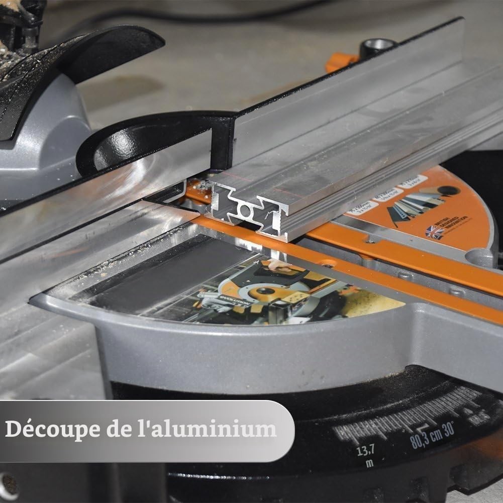 METAK - Lame de scie circulaire HM 254x30mm 80 dents pour aluminium Multi-matériaux Lame de scie 254x30 Idéale pour bois, stratifié, MDF, plastique, et cuivre - Compatible avec Metabo, Bosch et de