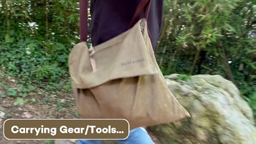 Amazon.com: Exos Waxed Canvas Haversack, Bushcraft Shoulder Bag