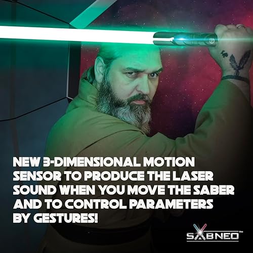 Miniatura 8 de Sable de luz Sabneo V8 Pixel 2.0 Alpha Infitnity Colors Tablero de sonido de última generación SB-V8 2.0 3W altavoz premium, para duelo, oscilación