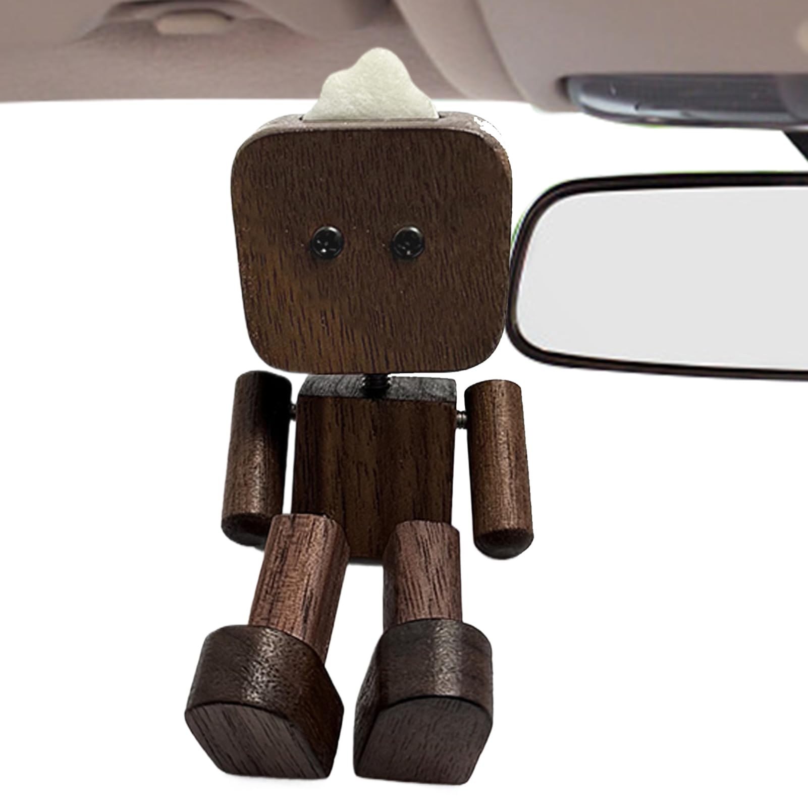 Figurine humaine en bois pour tableau de bord et bureau décoration artisanale élégante