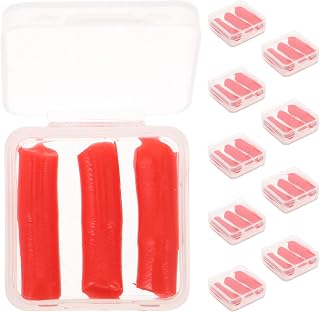 ibasenice 10 Boxes DIY Diamond Drawing Glue Clay - Diamond Drill Mud Replacement Drill Pen Refills - Painting Pen Glue Clay for Craft Picture Red