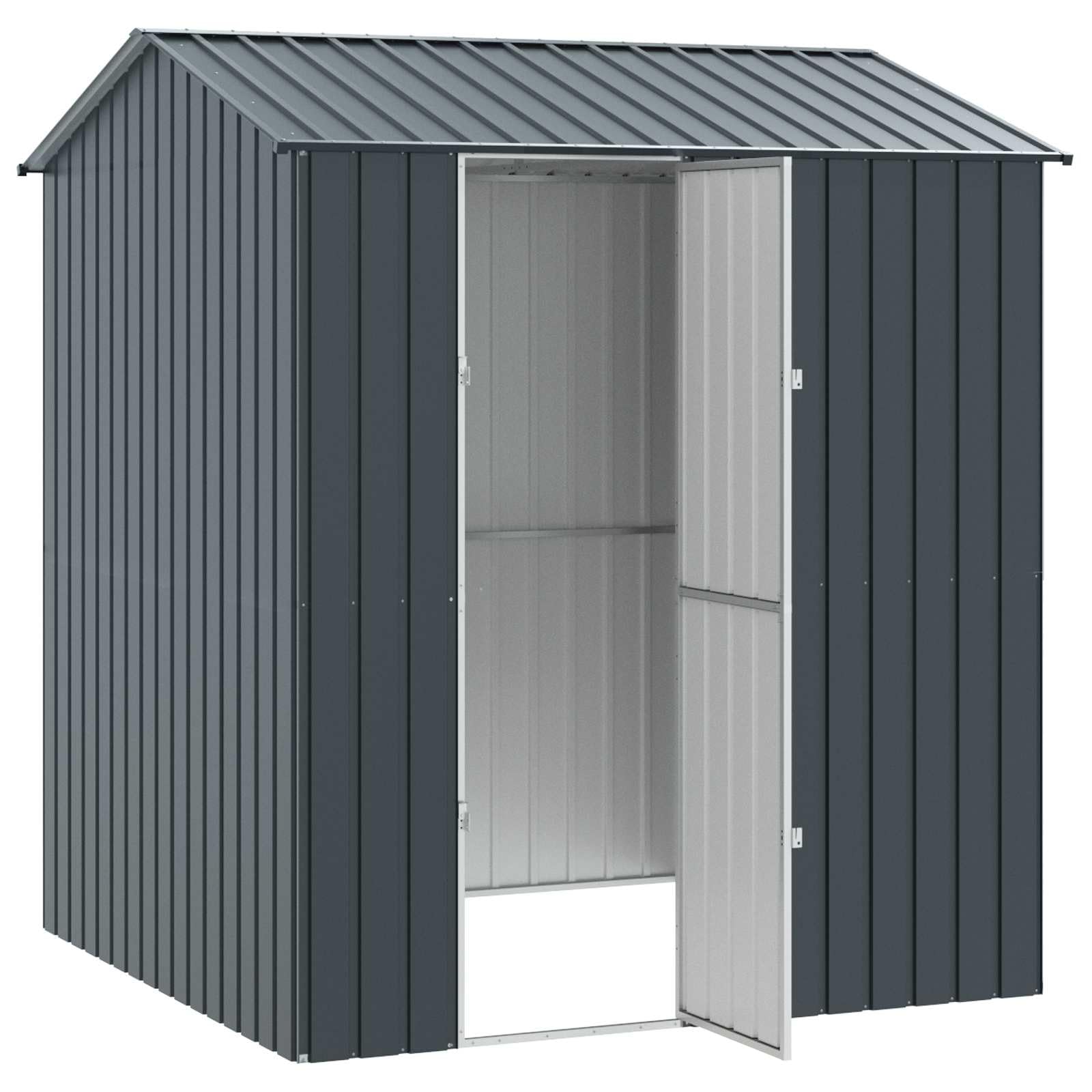 Generisch Vogelkäfig Anthrazit 215 x 210 x 247 cm Verzinkter Stahl,Tier- & Haustierbedarf,Haustierbedarf,Vogelbedarf,Vogelkäfige & -ständer-3325151