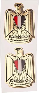 Generic Double Eagle Sticker - Gold, Attractive Colors, Vinyl, Outdoor, Car