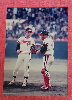 Amazon.co.jp: Lサイズのカラー生写真阪急ブレーブスの山田久志投手と