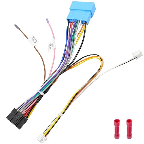 Jayubien Adaptador de arnés de cable de radio de 20 pines de repuesto para Honda Accord 7th Android Car Stereo 16Pin ISO Connector 2003-2007