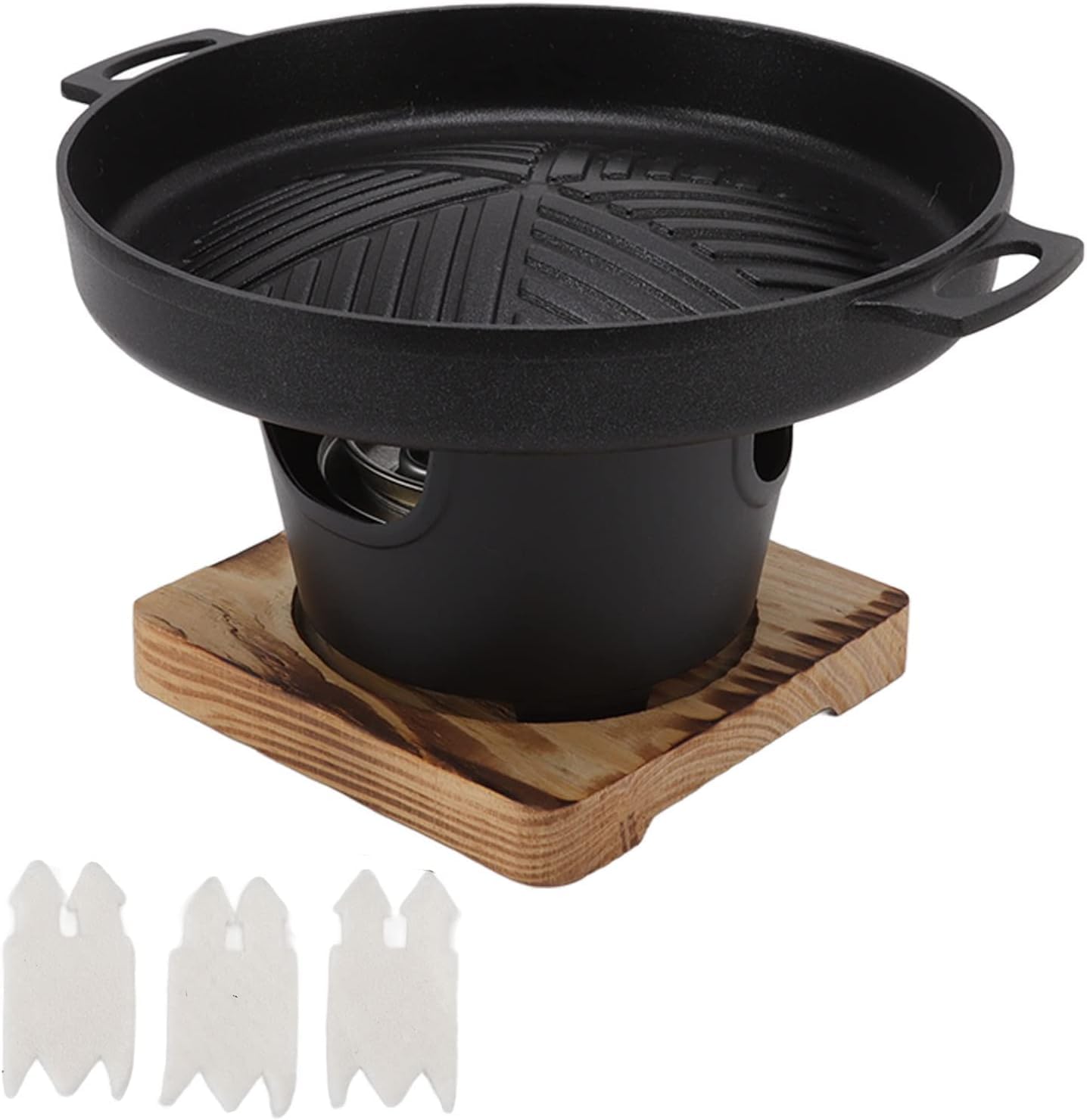 Przenośny grill na węgiel drzewny, nieprzywierający mini grill Hibachi, japoński grill stołowy do gotowania na świeżym powietrzu i biwakowania, idealny na pikniki i Yakiniku