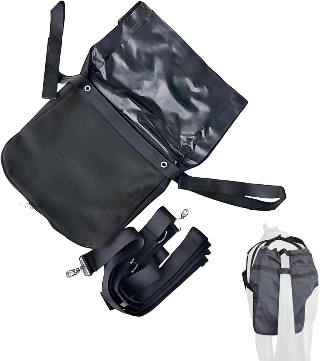 Horse Tail Bag | Reusable Waterproof Storage Collection,Racecourse Farm Barn Equine Poop Storage - for Park Street Outdoor Vehicle Transport Farm Daily Events