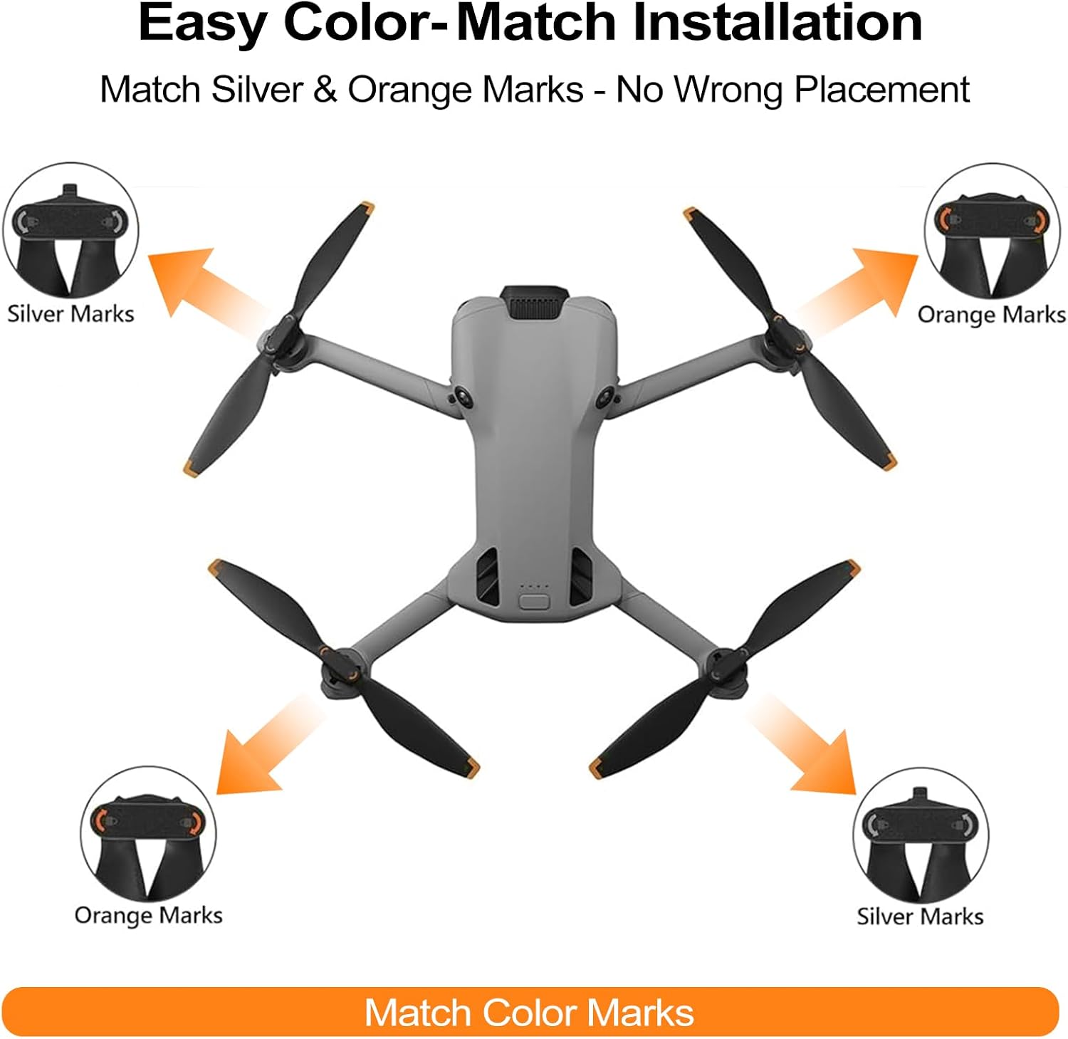 32Pcs Propeller for DJI Mini 5 Pro - Quick Release Low Noise Drone Blades, Precision Balanced Flexible Replacement Propellers for Stable Flight