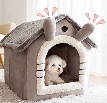 Arcanine Cat Pad Sweet Cat Bed Warm Pet Basket Cozy Kitten Lounger Cushion Cat House Tent Very Soft Dog Mat for Washable Cats Beds Easy to use || Large Size || (44 x 36 x 39 cm)