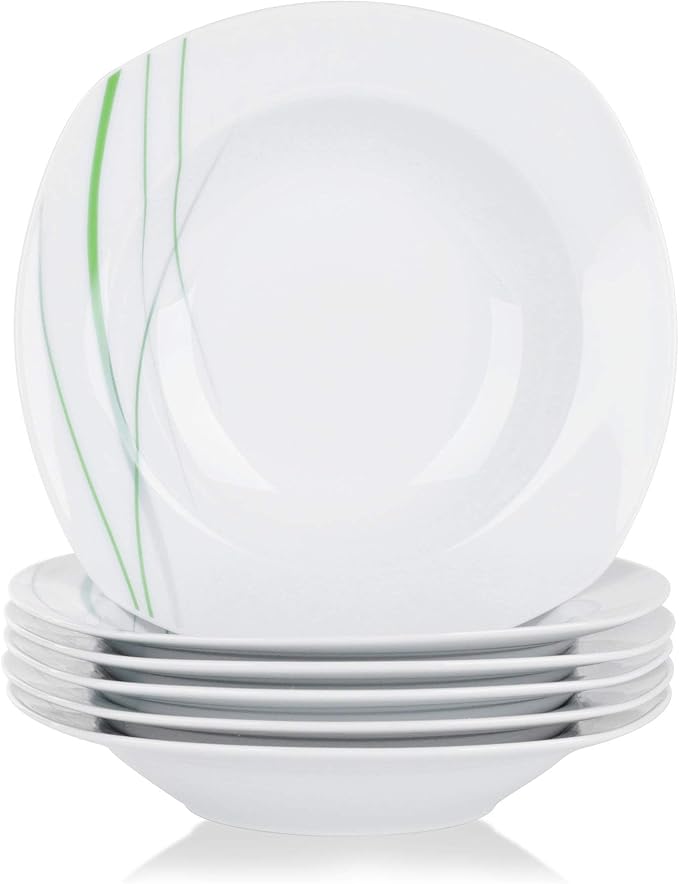 Set Piatti Ibiza Per 6 Persone - Ceramica Beige-blu, Resistente A Microonde E Lavastoviglie, Stile Moderno - Foto 2