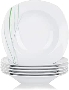 Set Piatti Ibiza Per 6 Persone - Ceramica Beige-blu, Resistente A Microonde E Lavastoviglie, Stile Moderno - Foto 1