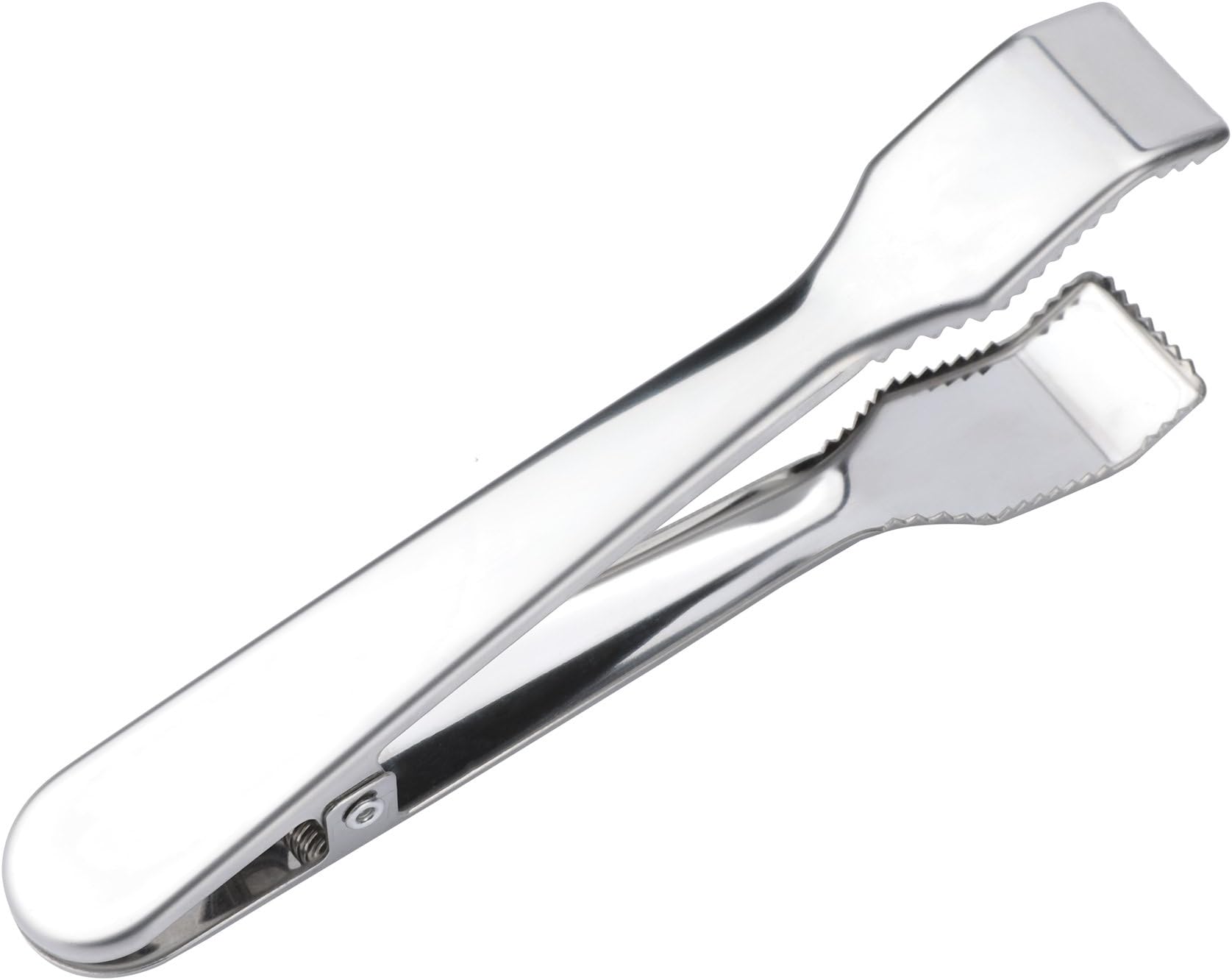Ice Tongs for Ice Bucket, Stainless Steel Food Serving Tongs, with Claw Grip Teeth 6.7 Inches Perfect for Block Ice Sugar Cubes Bar Hotel Home & Kitchen (Silver)