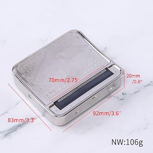 Miniatura 4 de Yiasangly Caja de balanceo automática del tabaco del cigarrillo del metal, máquina portátil del rodillo del cigarrillo del metal, 229.7 ft m -