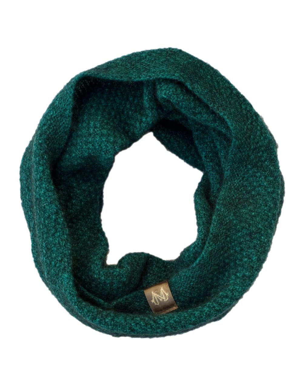Bufanda tubular mujer/hombre, 40% Possum, 53% lana, 7% seda, Paua, Talla única