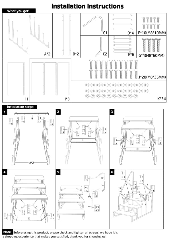 Miniatura 8 de Escalera de piscina sobre el suelo, escalones de RV con pasamanos, escalones de bañera de hidromasaje de alta resistencia, capacidad de peso de 660