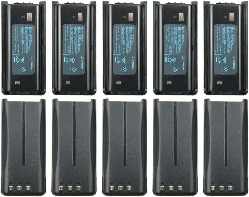 10x KNB-45 KNB-45L Battery Compatible for Kenwood TK-3312 TK-2200 TK-2207 TK-2312 TK-3200 TK-3207 TK-2202L TK-2212 TK-3212 TK-3300 TK-3302 Two Way Radio KNB-29N KNB-53N KNB-69L