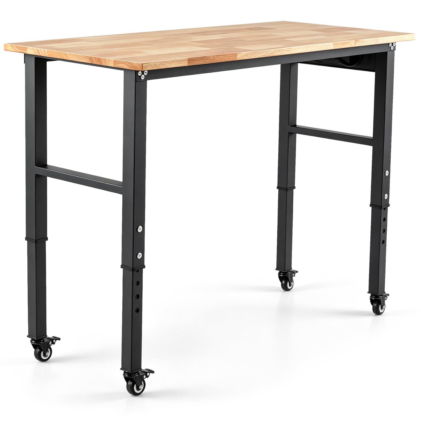 COSTWAY Banco da Lavoro Officina in Metallo 116 x 50 cm, Portata 635 kg
