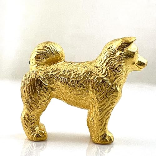 純金(K24)製 『柴犬』ミニチュアオブジェ AL