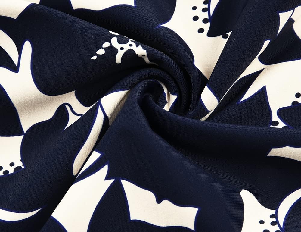 Hilor Women's Plunging V Neck Halter Swim Tops Front Twist Swimwear Shirred Tankini Top - Image 9