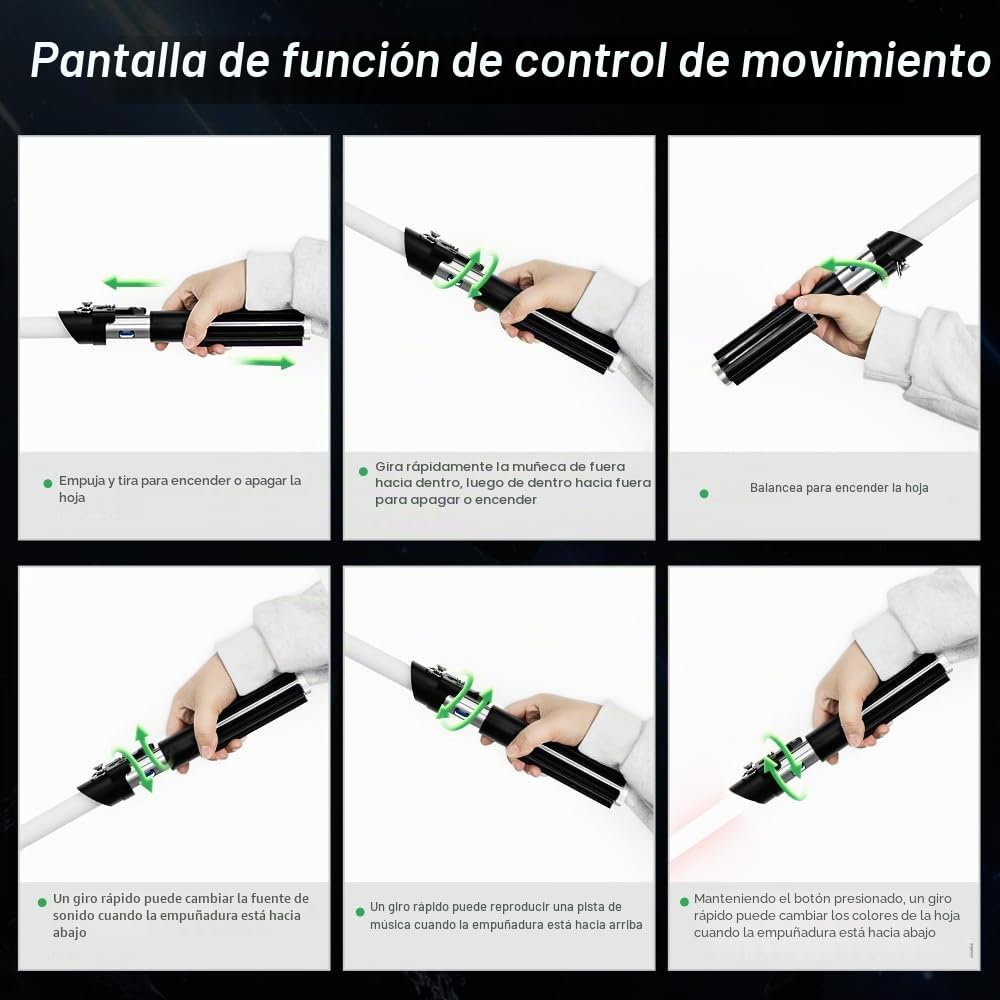 Sable láser G4E con aplicación Bluetooth, swing fluido, 16 fuentes de sonido, cambio de color RGB infinito, control de movimiento. Sable láser RGB v3.0 mejorado para adultos y cosplay.