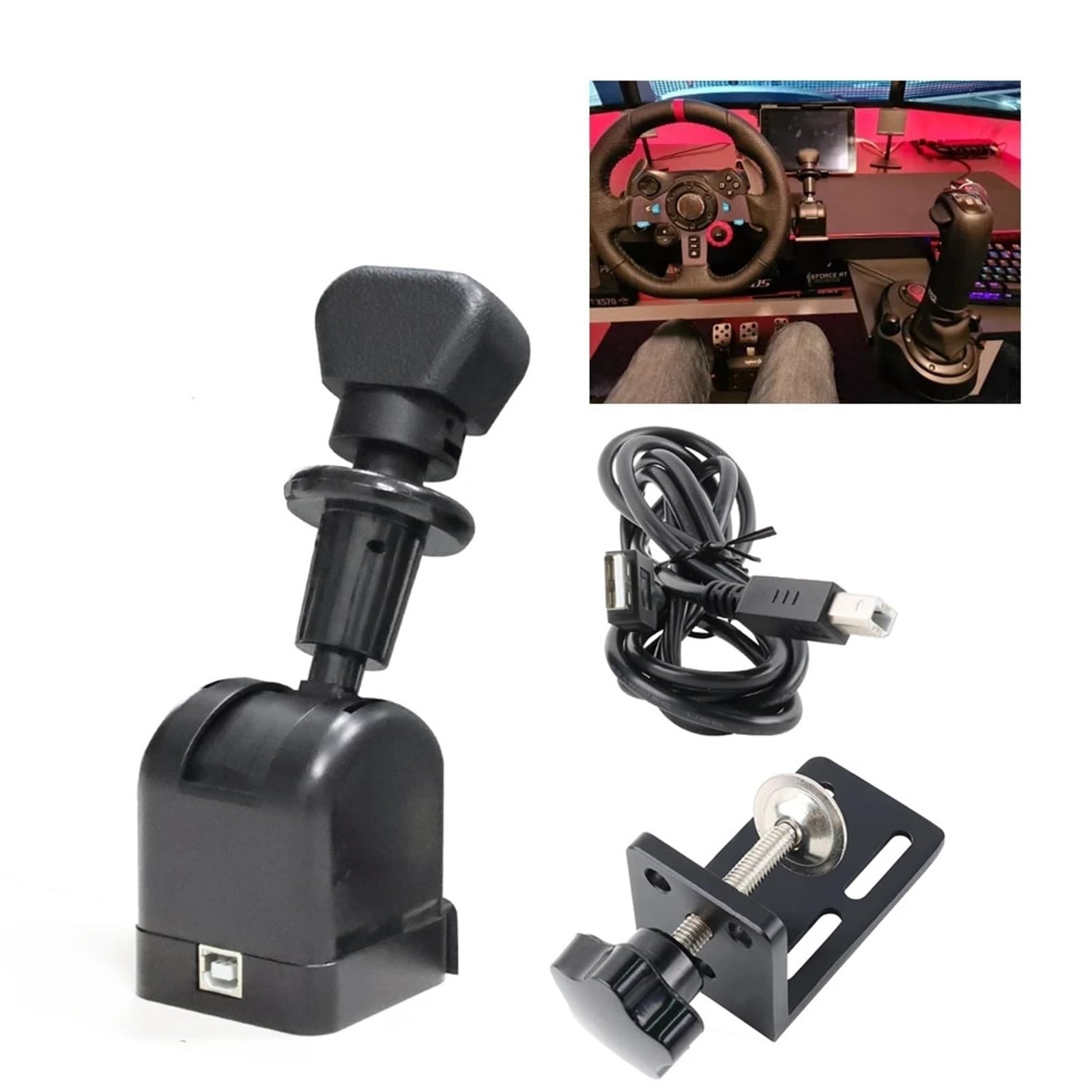 Fotel Wyścigowy USB Hamulec Ręczny Hamulec Ręczny Do Ciężarówek ETS2 Europejskie/amerykańskie Gry Wyścigowe Do Logitech G27 G29 G923 PC