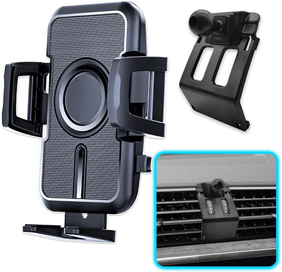 WAAPAK Car Phone Holder Mount 2012-2025 Audi Q3 Auto Accessories Interior Decoration Smartphone Thick Case Cradles Navigation Bracket iPhone (Audi-Q3-19-25)