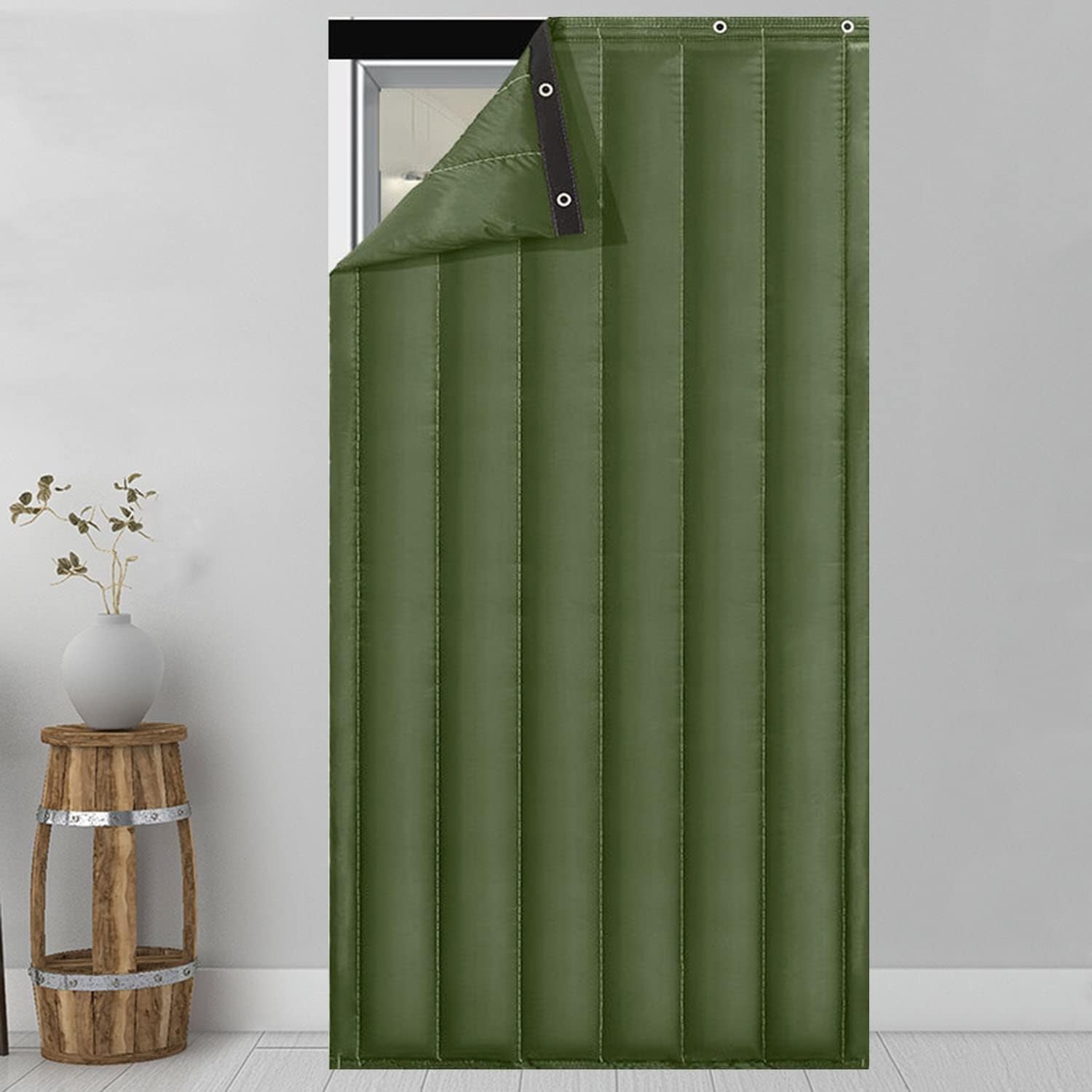 Thermal Insulated Door Curtain, Winter Doorway Cover Screen Soundproof Blanket