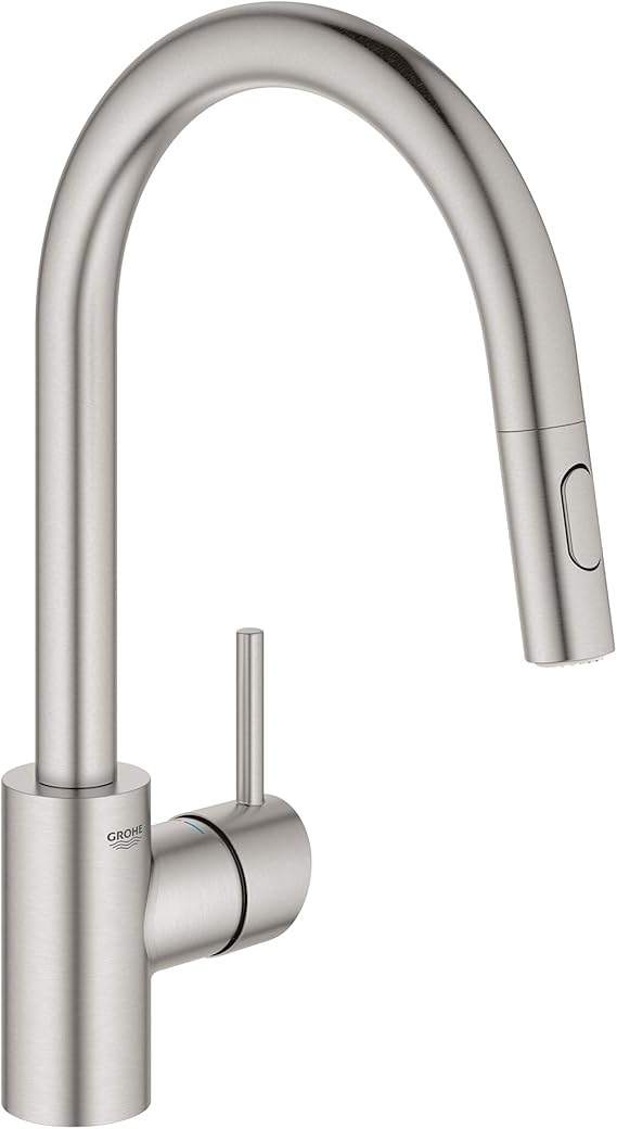 Amazon Com Grohe 32665dc3 Concetto Dual Spray Pull Down Kitchen Faucet Supersteel Infinity Finish Everything Else