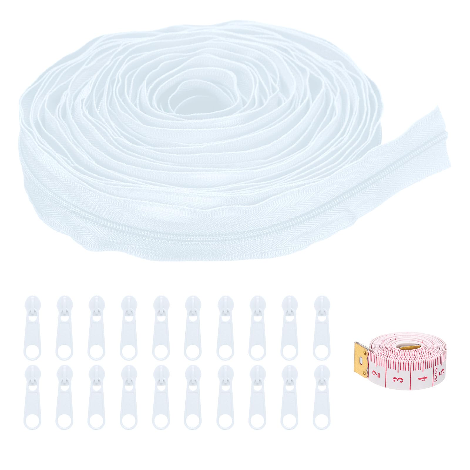 uxcell #3 10 Yards Nylon Coil Zippers