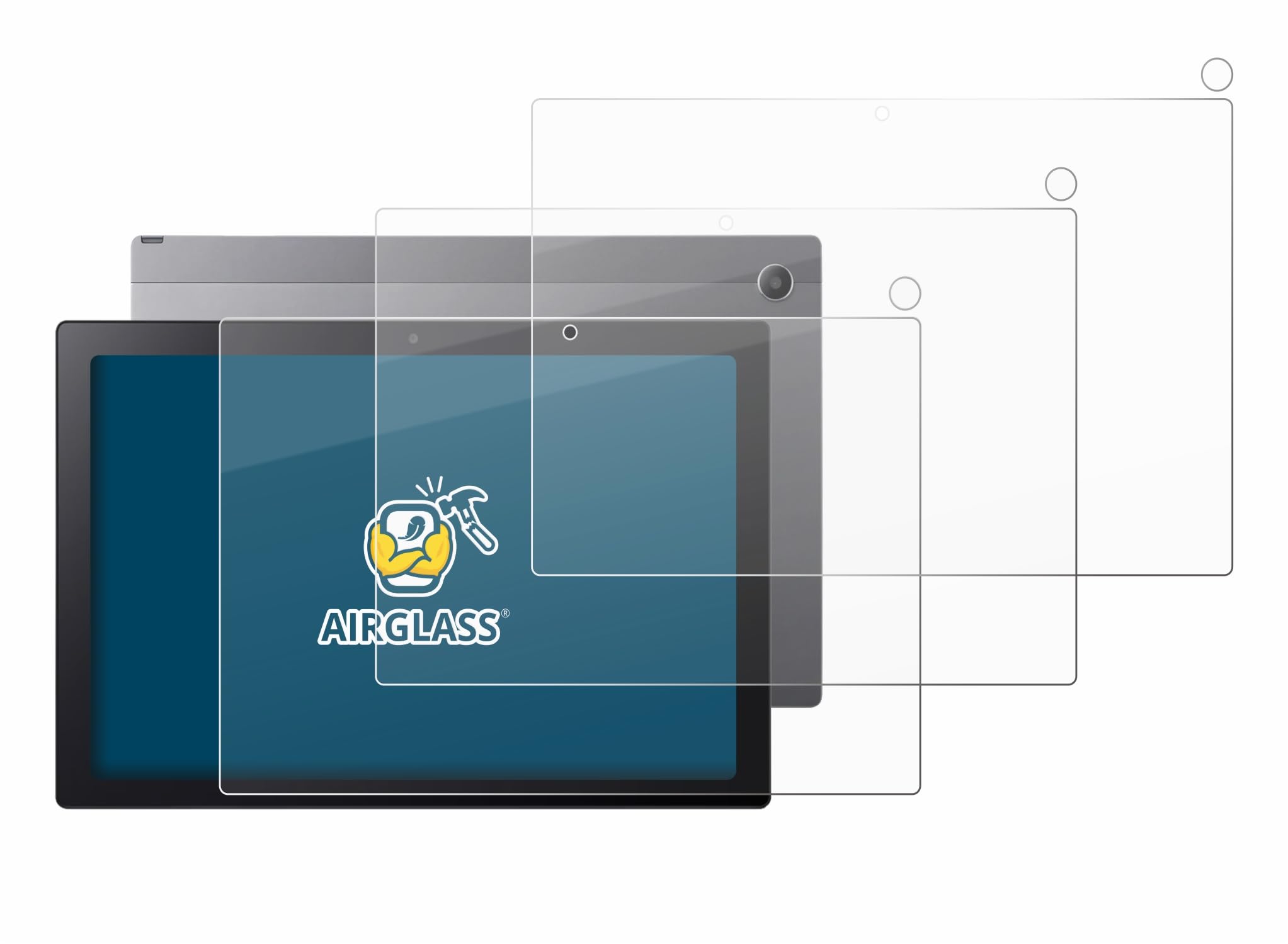 brotect 3 Pezzi Pellicola Vetro per Acer Chromebook Tab 311 | (Fronte+Fotocamera) Chiara Protezione Schermo Made in Germany, Durezza 9H Anti-Graffio Glass Screen Protector