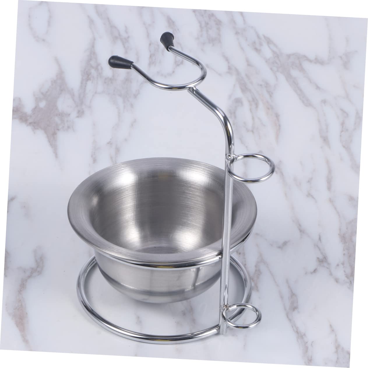 FOMIYES 3 Piezas Soporte y Para Brochas De Afeitar Jabón De Afeitar Brochas De Para Soporte De Con Cuenco De Afeitado Organizador Manual Hombre