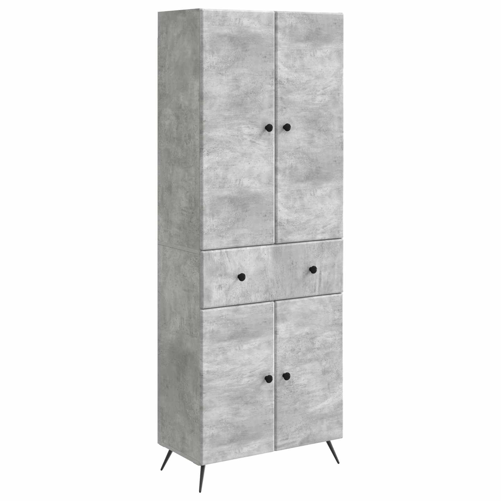 Hothingwell Möbel mit Fächern, Betongrau, 2-teilig | Modernes Design, ergonomische Rückenlehne, pflegeleicht, anpassbar