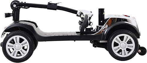 Miniatura 8 de Scooter eléctrico de movilidad con 4 ruedas, silla de ruedas eléctrica para adultos mayores, móvil compacto y resistente para viajes, batería