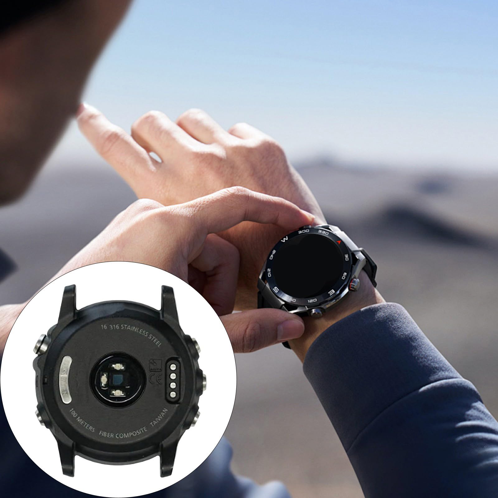 Coque arrière de rechange pour montre intelligente garantissant une précision et une résistance de 10 ATM et boîtier arrière scellé pour montre connectée