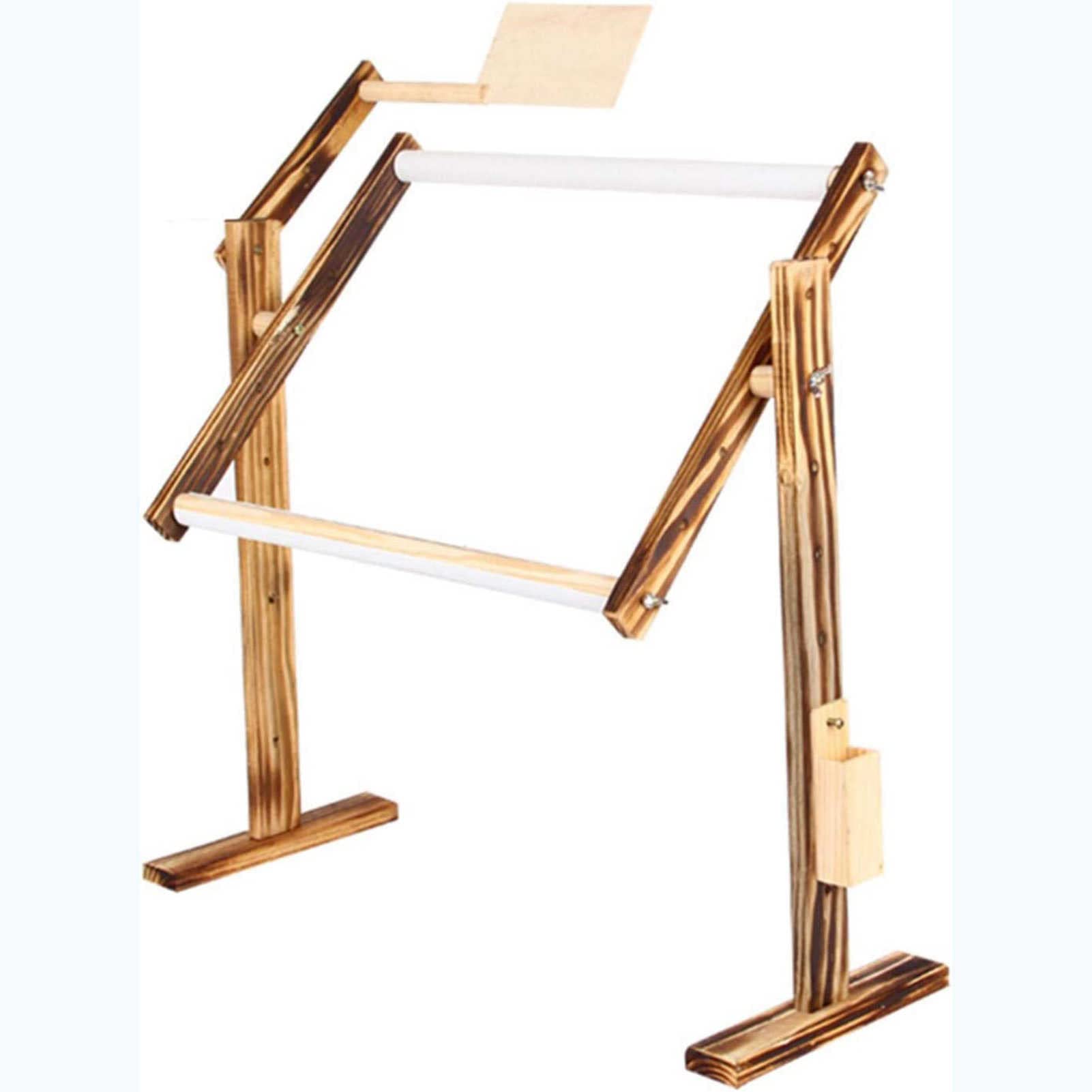 Bastidor de Punto de Cruz de Madera Ajustable para Bordado y Costura: Soporte versátil para Regazo y Mesa para labores de Costura y Manualidades
