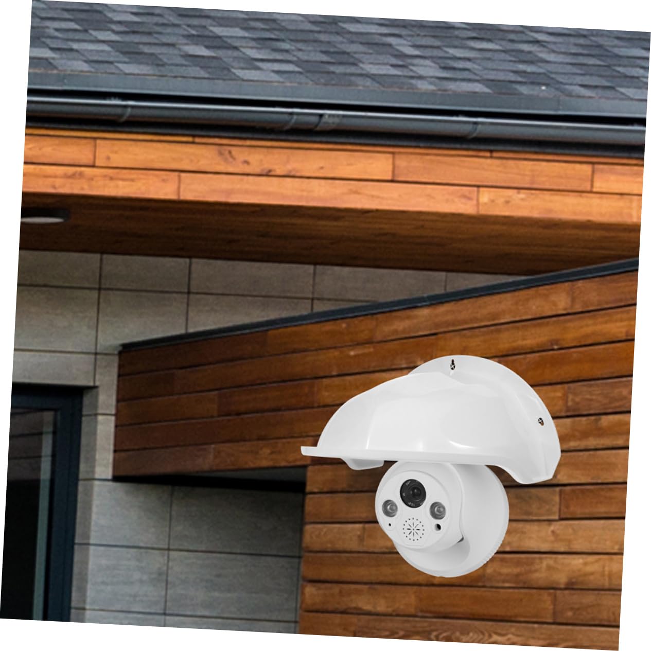 Tofficu Cubierta de Cámara de Seguridad para Exteriores, Funda Protectora Abs Blanco, Resistente Intemperie, 3 Piezas para Interior y Exterior